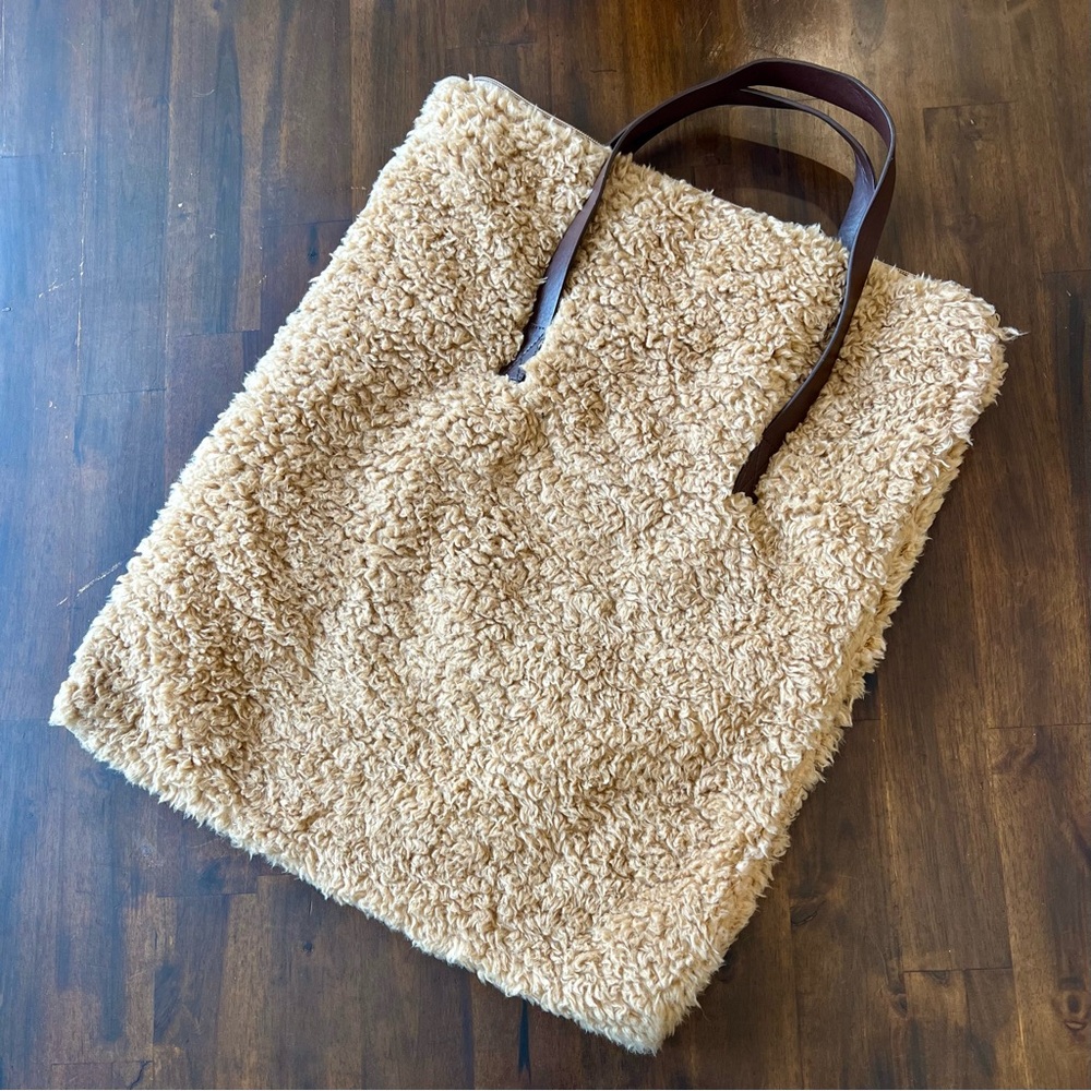 Faux Shearling / Sherpa Tote Bag